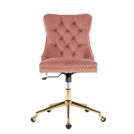 Velvet Home Office Chair- Grey
