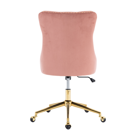 Velvet Home Office Chair- Grey