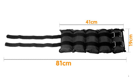 Powertrain Sports Heavy Duty Adjustable Ankle Weights 5 Kg 2 Pieces