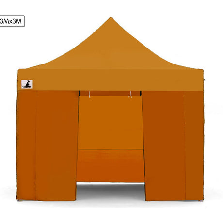 Wallaroo Gazebo Tent Marquee 3x3 PopUp Outdoor - Orange