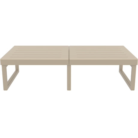 Mykonos Lounge Table XL - Silver Grey