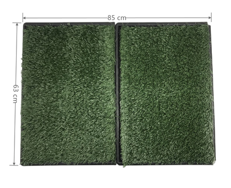 Indoor Dog Puppy Toilet Grass Potty Training Mat Loo Pad 85 x 63 cm