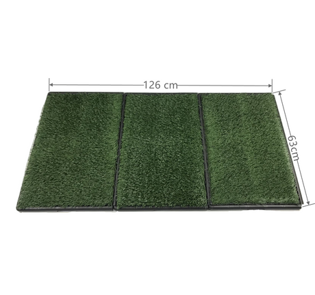Indoor Dog Puppy Toilet Grass Potty Training Mat Loo Pad 126 x 63 cm