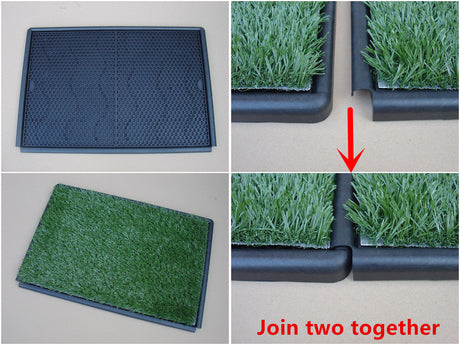 Indoor Dog Puppy Toilet Grass Potty Training Mat Loo Pad 126 x 63 cm