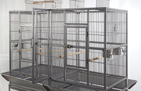 YES4PETS XL 184 cm Bird Cage Pet Parrot Aviary Perch Castor Wheel Removable Divider