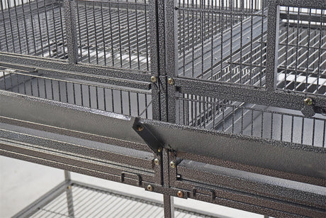 YES4PETS XL 184 cm Bird Cage Pet Parrot Aviary Perch Castor Wheel Removable Divider
