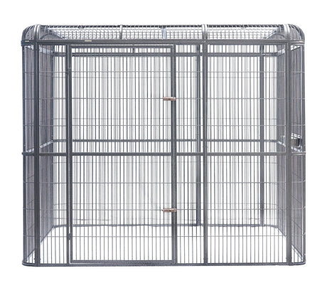 YES4PETS XXXXL Walk-in Bird Cat Dog Cage Pet Parrot Aviary Perch Castor Wheel 219x158x203cm With Green Cover