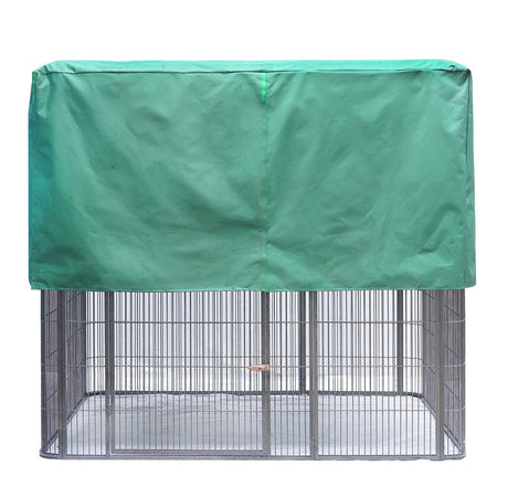 YES4PETS XXXXL Walk-in Bird Cat Dog Cage Pet Parrot Aviary Perch Castor Wheel 219x158x203cm With Green Cover
