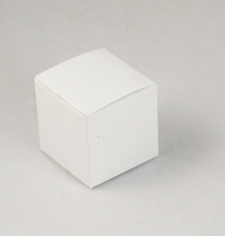 100 Pack of White 8x8x8cm Square Cube Card Gift Box - Folding Packaging Small rectangle/square Boxes for Wedding Jewelry Gift Party Favor Model Candy Chocolate Soap Box
