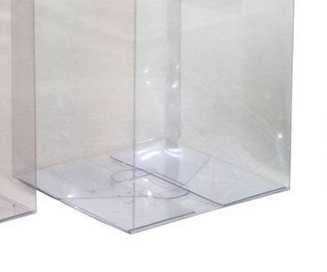 10 Pack of 10cm Square Cube PVC Box - Product Showcase Clear Plastic Shop Display Storage Packaging Box