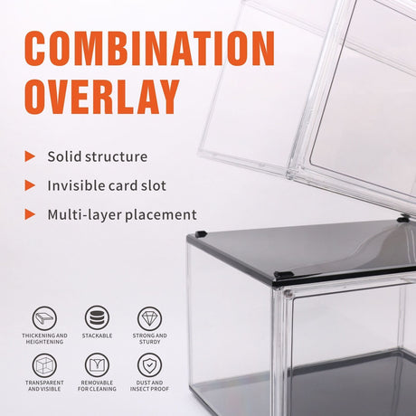 10PC Stackable Shoe Display Box Hard Acrylic Sneaker Storage Containers Case