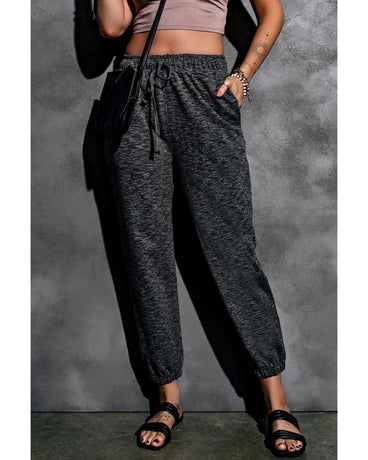 Azura Exchange Textured Drawstring Pocketed Pants - XL