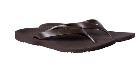 ARCHLINE Orthotic Thongs Arch Support Shoes Footwear Flip Flops Orthopedic - Brown/Brown - EUR 41