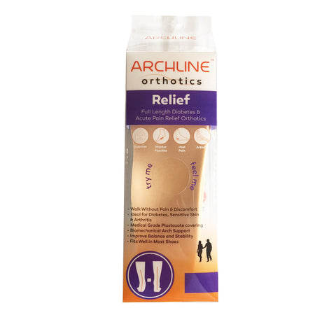 ARCHLINE Insoles Orthotics Full Length Arch Support Diabetics Plantar Fasciitis - EUR 40