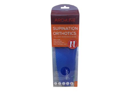 Archline Supination Orthotic Insoles - Full Length (Unisex) Plantar Fasciitis High Arch - Euro 41