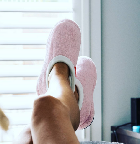ARCHLINE Orthotic Slippers Closed Scuffs Pain Relief Moccasins - Pink - EUR 41
