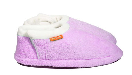 ARCHLINE Orthotic Slippers CLOSED Arch Scuffs Pain Relief Moccasins - Lilac - EU 38