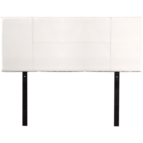 PU Leather Double Bed Headboard Bedhead - White
