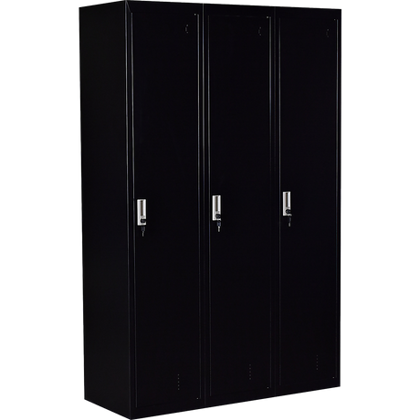 Three-Door Side by Side Office Gym Shed Storage Locker