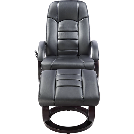 PU Leather Massage Chair Recliner Ottoman Lounge Remote