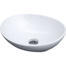 Above Counter Bathroom Vanity Oval Ceramic Basin