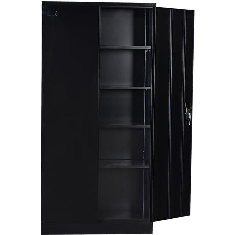 Two-Door Shelf Office Gym Filing Storage Locker Cabinet Safe