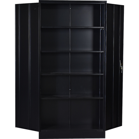 Two-Door Shelf Office Gym Filing Storage Locker Cabinet Safe