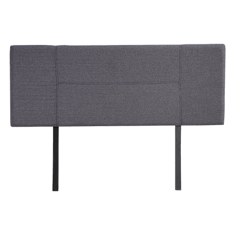 Linen Fabric Double Bed Headboard Bedhead - Grey