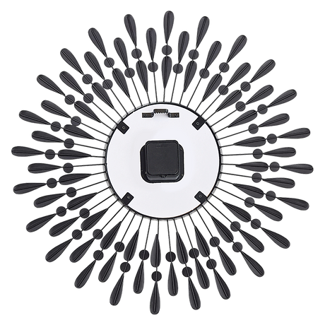 Large Modern 3D Crystal Wall Clock Luxury Art Metal Round Home Decor