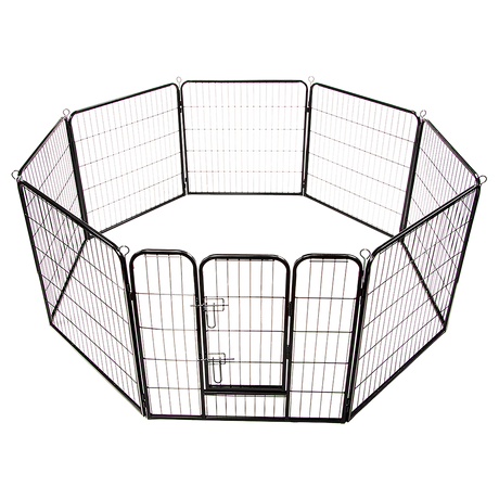 8 Panel Heavy Duty Pet Dog Playpen Puppy Exercise Fence Enclosure Cage