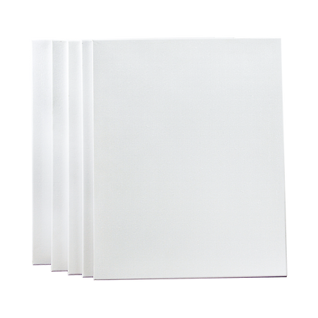 5 pack of 50x60cm Artist Blank Stretched Canvas Canvases Art Large White Range Oil Acrylic Wood
