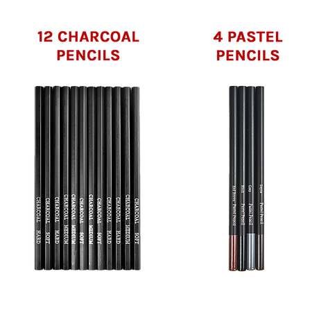 Art Sketch Pencils Oil Drawing Colouring Graphite Charcoal Pencil Set 72pcs/set