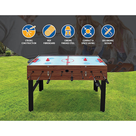 4FT 3-in-1 Games Football Soccer Hockey Pool Table Table