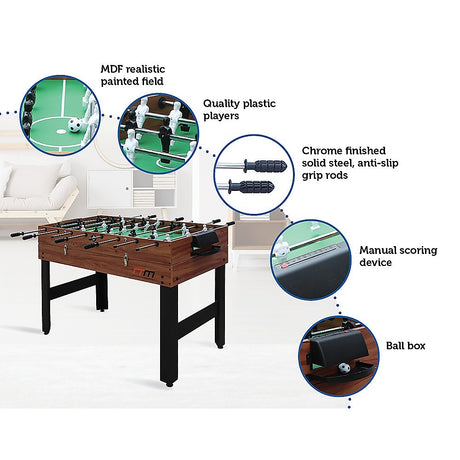 4FT 3-in-1 Games Football Soccer Hockey Pool Table Table