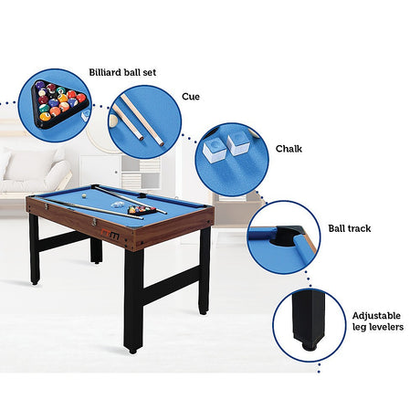 4FT 3-in-1 Games Football Soccer Hockey Pool Table Table