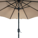 9FT Patio Umbrella Outdoor Garden Table Umbrella with 8 Sturdy Ribs