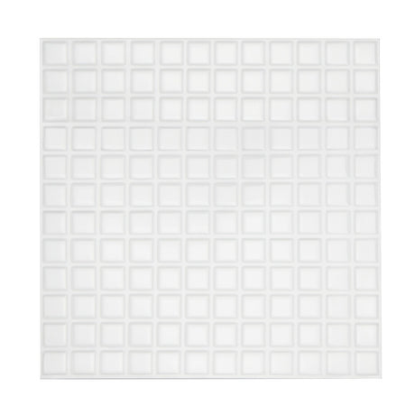 Tiles 3D Peel and Stick Wall Tile Stereoscopic Crystal White 10 Sheets