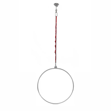 Aerial Yoga Hoop 90CM Lyra Hoop Circus Single Point Aerial Ring Set