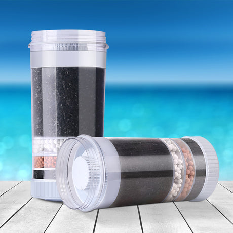 Devanti Water Cooler Filter Purifier 2 Pack Ceramic Carbon Mineral Cartridge