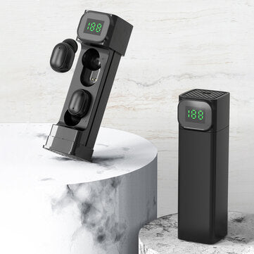 Bakeey BQC-01 TWS Earphones bluetooth 5.0 Wireless Earbuds HIFI 9D Stereo Smart Touch LED Digital Display Waterproof Sports Headphones with Mic