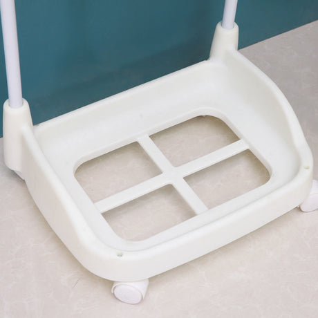 3 Tier Bathroom Laundry Clothes Baskets Bin Hamper Mobile Rack Removable Shelf