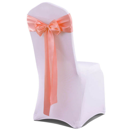 50x Satin Chair Sashes Cloth Cover Wedding Party Event Decoration Table Runner