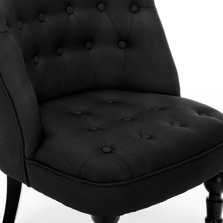 Artiss Fabric Occasional Accent Chair - Black