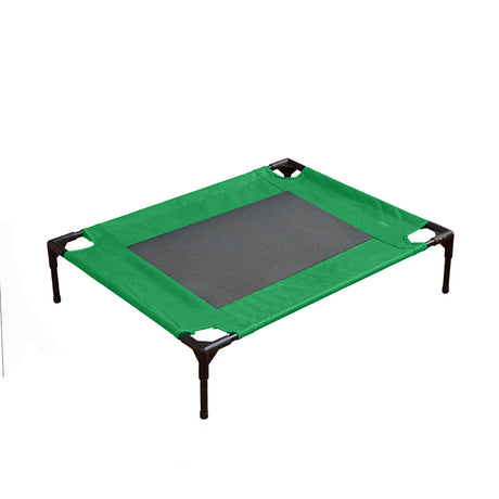 PaWz Heavy Duty Pet Bed Trampoline Dog Puppy Cat Hammock Mesh Canvas S Green