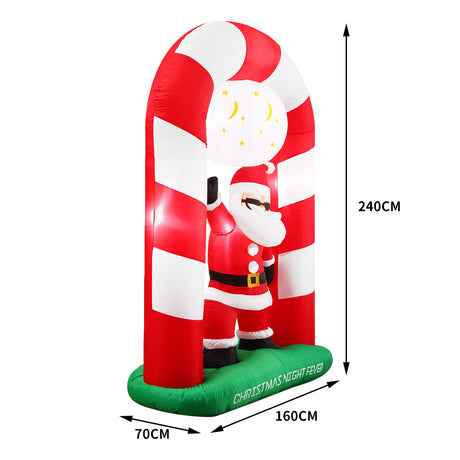 Inflatable Christmas Santa Snowman with LED Light Xmas Decoration Outdoor Type 7