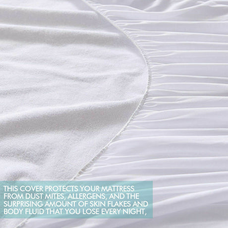 DreamZ Fitted Waterproof Mattress Protector with Bamboo Fibre Cover King Size