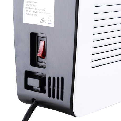Spector 2200W Metal Portable Electric Panel Heater Convection Panel Timer White