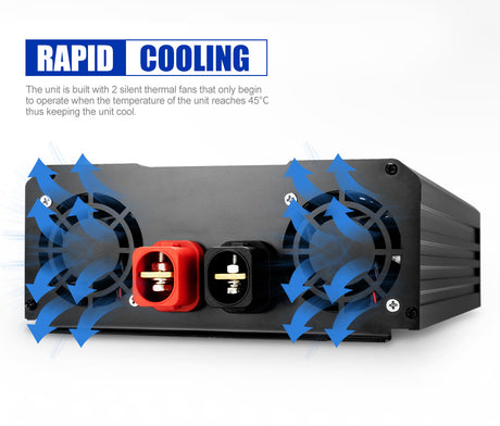 Power Inverter 12V to 240V 3000W/6000W Pure Sine Wave Camping Car Boat