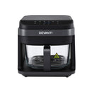 Devanti Air Fryer 5.5L Touch Control Electric Cooker 1200W Black