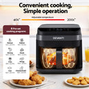 Devanti Air Fryer 5.5L Touch Control Electric Cooker 1200W Black